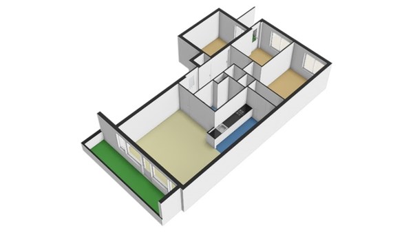 Floorplan - Stationssingel 39D, 3033 HB Rotterdam